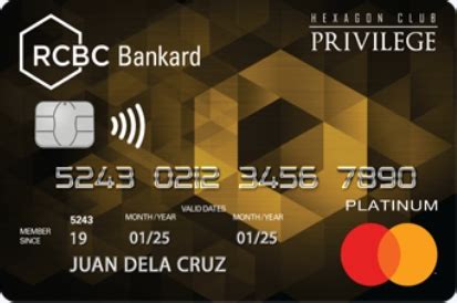 rcbc hexagon credit card limit|RCBC Bankard Hexagon Club® .